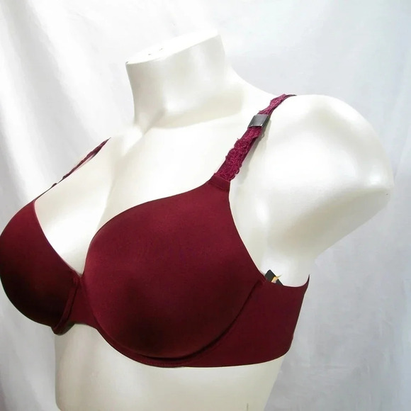 38DDD Paramour 135035 Lissa Contour UW Bra Burgundy NWT - Picture 4 of 10